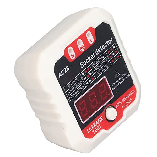 Testeur de Fuite électrique LCD Blanc