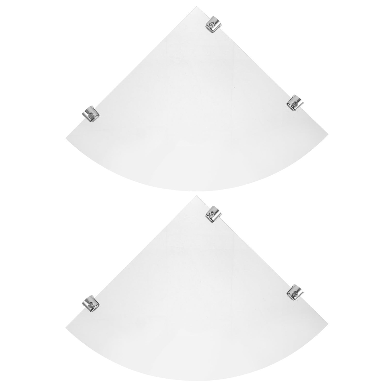 Estante esquinero de baño de acrílico transparente y organizador triangular moderno