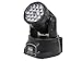 Monoprice LED Moving Head Stage Light - 3 Color | 6x 3-watt red, 6x 3-watt green, and 6x 3-watt blue LEDs - Stage Right Series