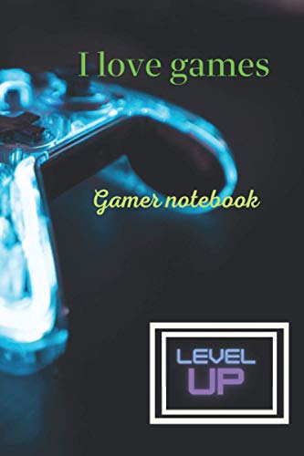 I love games: Notebook Journal for Video Game Fans and Gamer School Students (6×9) 120 Page image 2