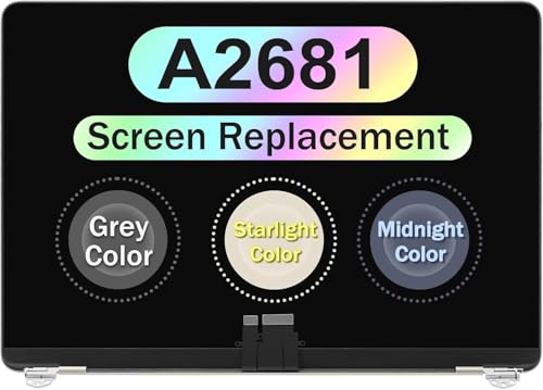 Image of 13.6 inch Replacement Assembly A2681 2022 M2 EMC 4074 MLXW3LL /A MLY33LL /A MLY43LL /A MLY03LL /A LCD Display Panel 2560X1664 (Midnight)