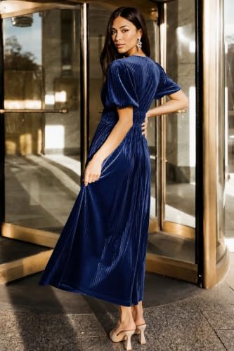 Image of Maxigerui Women's Velvet Maxi Dress Formal Dresses for Wedding Guest Dress
