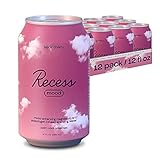 Recess Mood Magnesium Supplement Drink Calming Beverage, 12 Ounce, Pack of 12 (Black Cherry, 12 Pack)