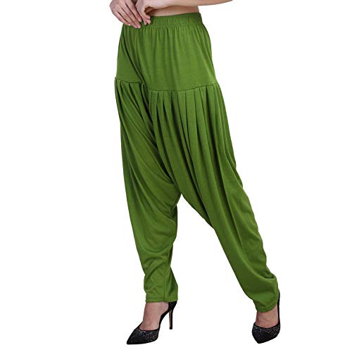 casuals Women Solid Shade Viscose Blend Stylish Single Reguar Patiala Pants Harem Pants Dark Purple-picture-44