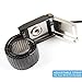 FEITA Anti Static ESD Adjustable Metal Wrist Strap - FEITA Anti-Static Wristband with 8 Feet Coiled Cord - Metal Bracelet Personal Safety Protector - Black - 1 Pc