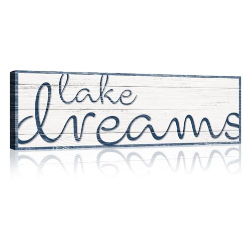 TAILORED CANVASES Lake Dreams Sign II - Personalized Lake House