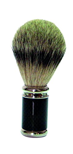 Preisvergleich Produktbild Golddachs Rasierpinsel, 100% Dachs-Zupfhaar, Metall Rasur, Mehrfarbig, One Size