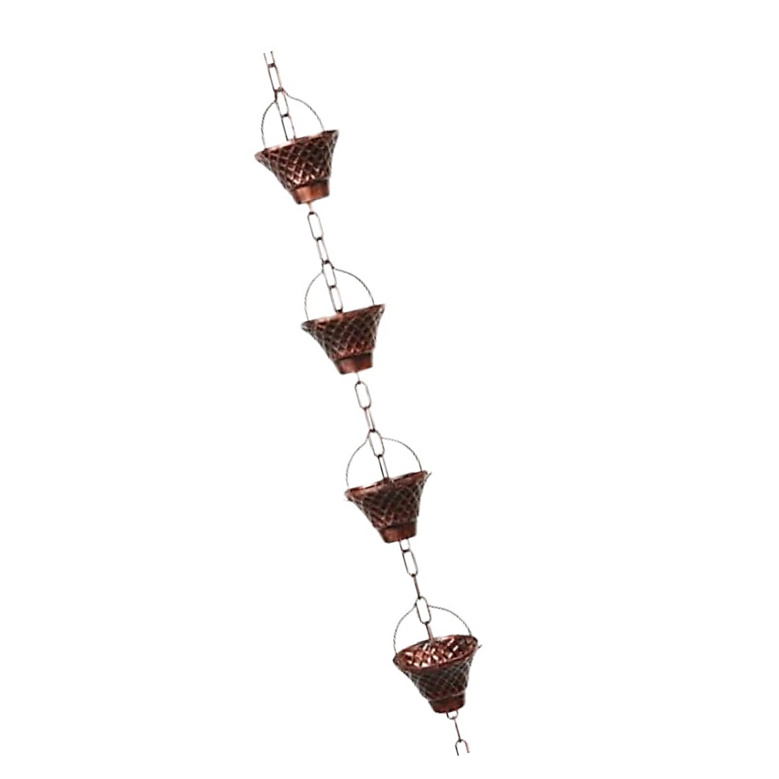 Chaîne de pluie durable en maille de cuivre avec adaptateur de