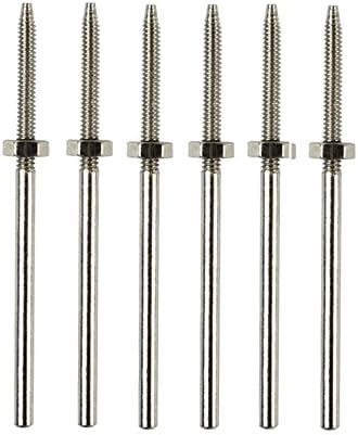 6 Pack Point Threaded Polishing Mandrels w/ 3/32" Shank Jewelry Making Polishing Buffing Finishing