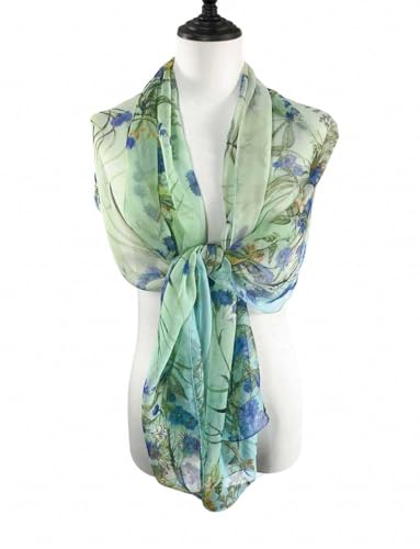 Image of Acotavie Scarfs for Women Lightweight Fashion Scarves Print Floral Pattern Scarf Shawl Wraps