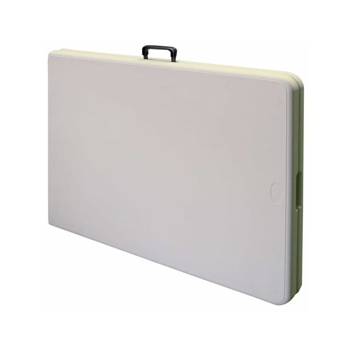 Table de Jardin Pliante 8 Places 180x75xH74 cm Blanche Polypropylène Haute Resistance Camping Réceptions