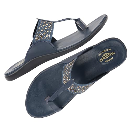 Image of Medifeet Women's Studded Toe-Ring Sandals