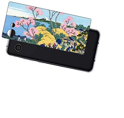 ClearView AQUOS R2 compact対応 背面保護フィルム 浮世絵プリント (葛飾北斎 「富嶽三十六景 東海道品川御殿山ノ不二」)