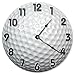 ArogGeld Golf Ball Clock Large Wall Clock Personalized Decorative Clock Silent Non Ticking Wooden Wall Clock Battery Operated Esay Read for Home Decor Kids Room Office Housewarming Gift