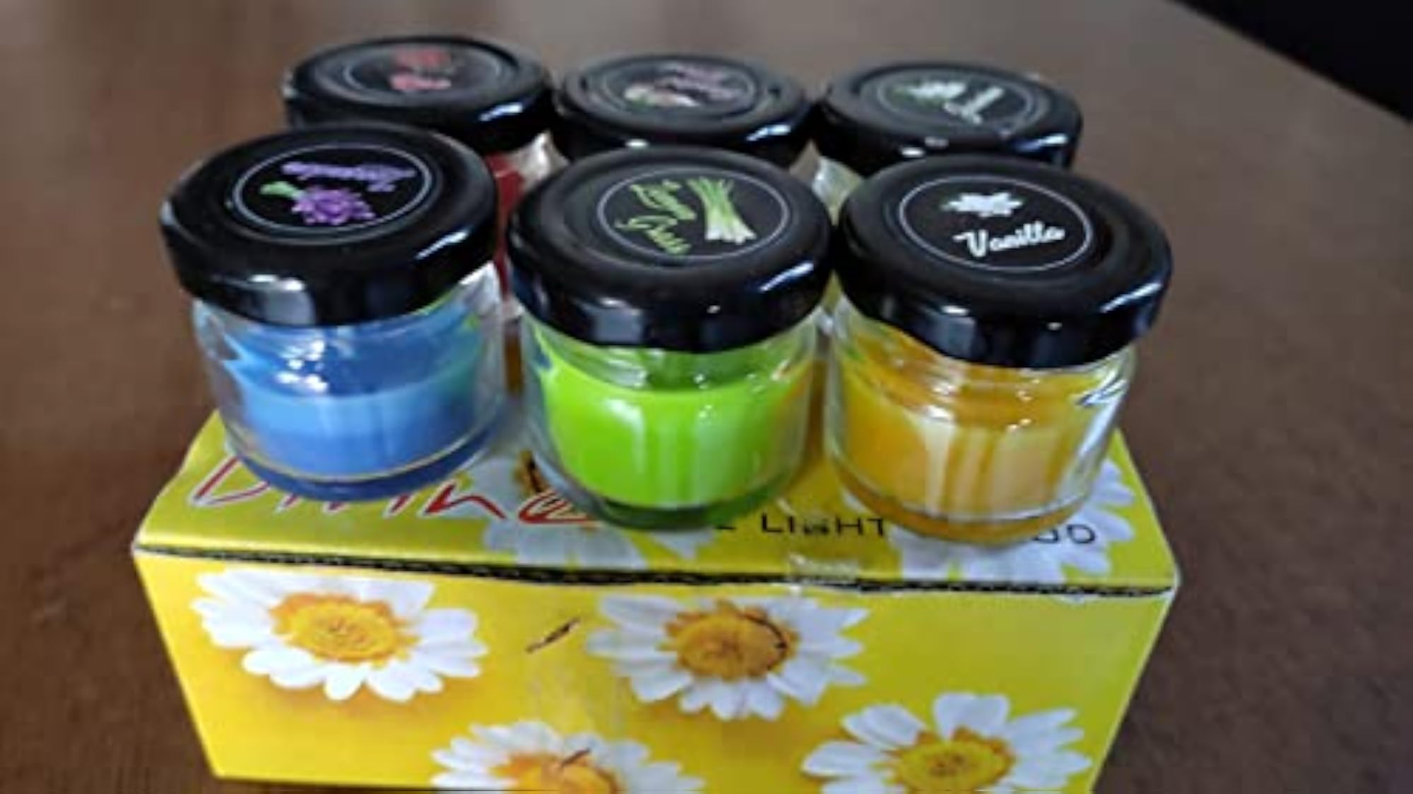 Mini Jar Scented Candles, Pack of 6