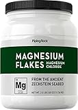 Magnesium Chloride Flakes | 40 oz | From the Ancient Zechstein Sea | Non-GMO, Gluten Free | By Piping Rock