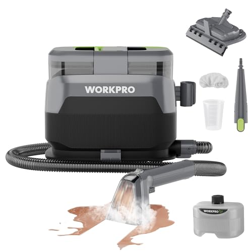 WORKPRO Steam Portable Carpet and Upholstery Cleaner, 16KPa...