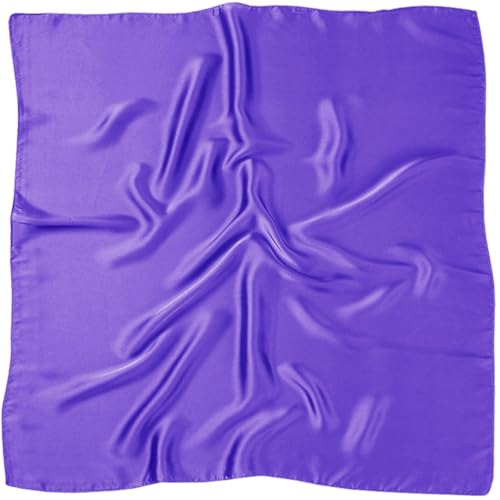 27.5” Solid Color Square Neck Head Scarf Satin Hair Bandanas Sleeping Handbags Scarf for Women Girls Ladies3