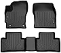 SMARTLINER Custom Fit All Weather 2 Row Black Floor Mat Liner Set Compatible with 2022-2023 Toyota Corolla Cross