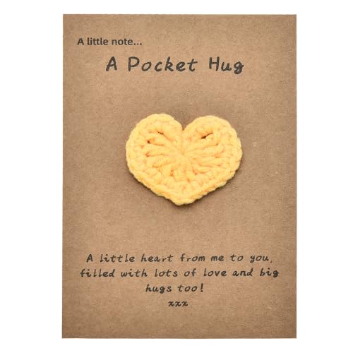 MXXGMYJ Little Pocket Heart Hug Gift Meaningful Long Distance Friendship Gifts for Best Friend Birthday Graduation Gifts for Girls Boys Inspiring...