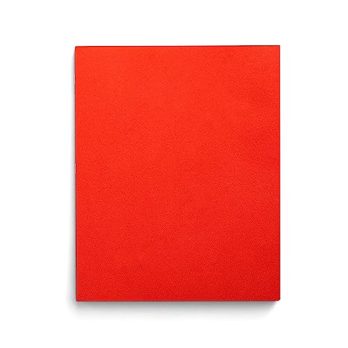 Chemise à 2 pochettes avec fermeture Staples orange en boîte de 25