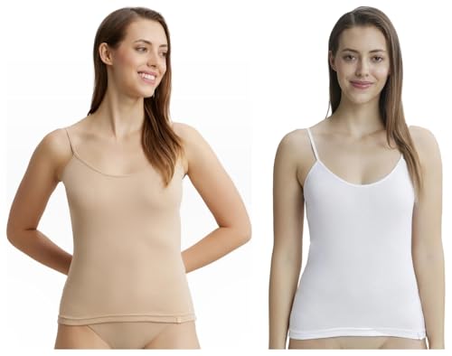 Image of Jockey Women's Cotton Regular Fit Spaghetti Top