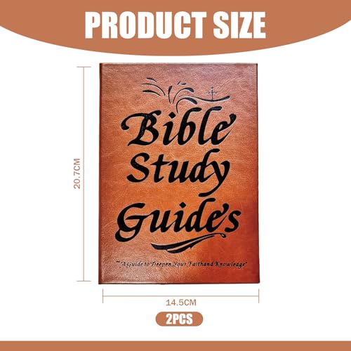 Uoxmiy 66 Page Bible Study Journal 2 PCS Bible Study Guides Daily Devotional Notebook A Yearlong Bibles Plan for Women Strengthens Faith Prayer Reflections Christian Gift
