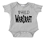 Merch Massacre World of Warcraft Wow Video Game Fantasy Infant Toddler Baby Creeper (6 Months) Grey