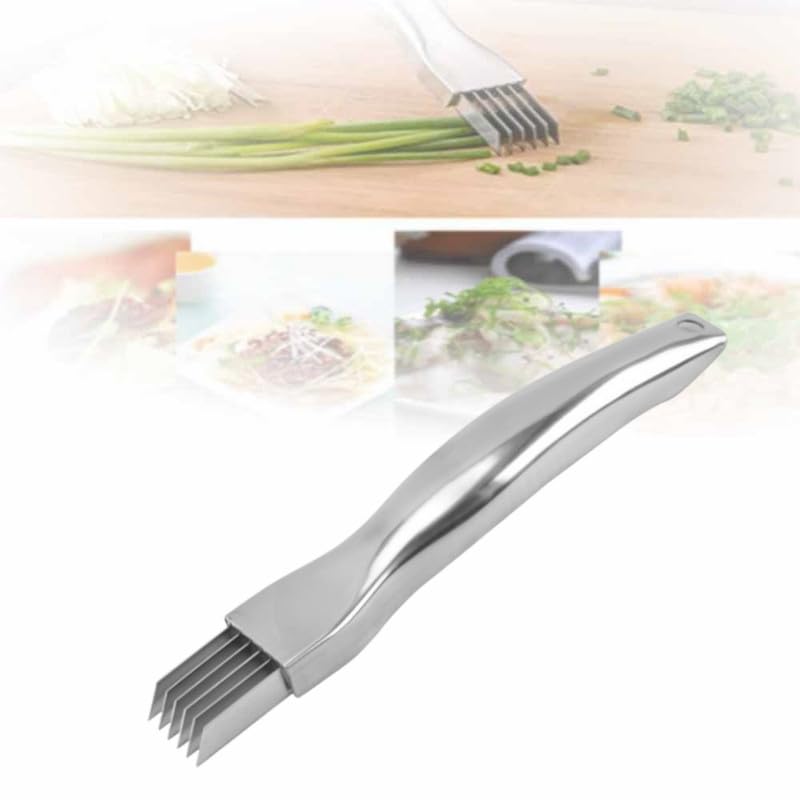 2024 New Upgrade Stainless Steel Chopped,Shred Silk The Knife Green Onion Knife, Kitchen Vegetable Cutter Sharp Scallion Shredding Cutter Household Multifunctional Food Slicer Gadget