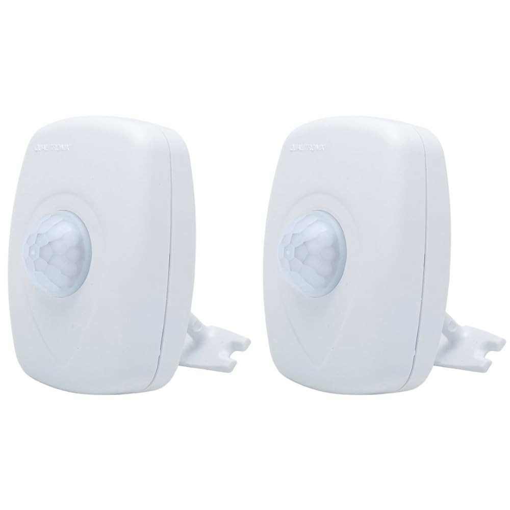 Kit 2x Sensor De Presença Microcontrolado 180º Com Fotocélula E 6 Funções Interno QA21MB