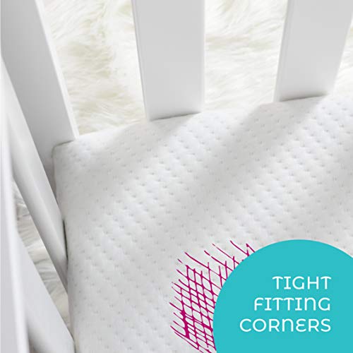 Milliard Premium Memory Foam Hypoallergenic Infant Crib Mattress and Toddler Bed Mattress with Waterproof Cover, Flip Dual Stage System - 27.5 inches x 52 inches x 5.5 inches