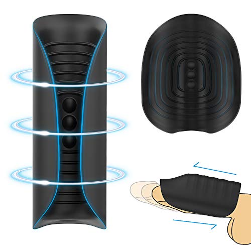 Kissplay M??t?rbádør P?né Vibr?dór para Hombre, M??t?rbádør Masculino Electrico Succiøn, Víbràdør de P?né 9 Modes Silicona Huevo de Estimul?dør,Carga USB, Masajeador Hombre