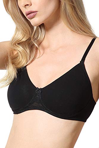 Image of Van Heusen Women's Everyday Cotton Bra|Medium Coverage|Non Padded|Non Wired|Seamless Moulded Cups|Anti Bacterial Tech| Keeps you Fresh|Sweat Absorbent|No Slip Soft Straps|Detachable Straps|Style 11001