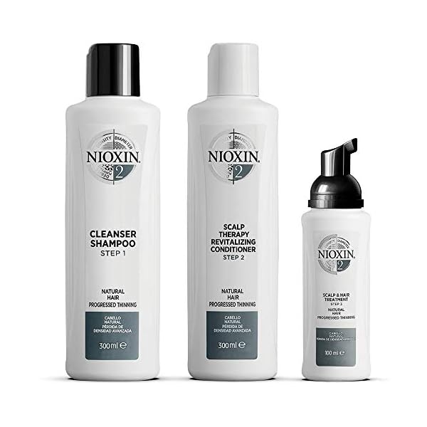Nioxin System Kits, Cleanse, Condition, and Treat the Scalp for Thicker and Stronger Hair, for All Hair Thinning Types…