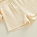 FYBITBO Toddler Baby Girl Summer Clothes Solid Color Halter Dress Shirt Tank Top and Casual Shorts Fashion Outfit Set (Beige, 2-3T)