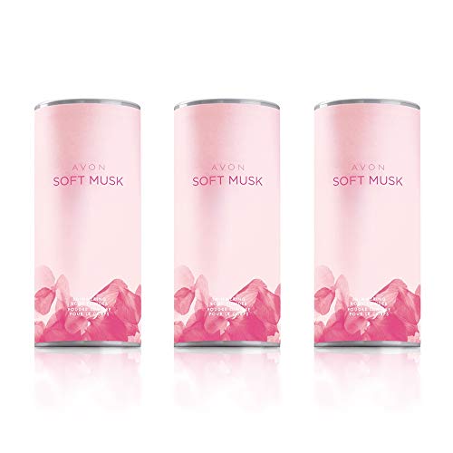 Preisvergleich Produktbild 3 x Avon Soft Musk Schimmernd Körper pulver - 40g