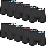 BestSale247 Uomo Lot de 10 boxers pour homme, en microfibre, sans couture, sous vêtements, sport, boxers, caleçons, sous vêtements rétro, lot de 10 / 9209, M L, Lot de 10 / 9209, M/L