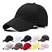 Produktbild OCTERING Baseball Cap Unisex Baumwolle Baseball Mützen Reine Farbe Baseboard Baseballkappe