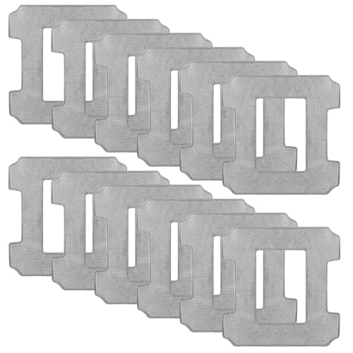 12 Stück Ersatz Wischtüche für Ecovacs Winbot W1 Pro/W1/W2 Omni/W2, Fensterputzroboter Reinigungstücherkompatibel mit Ecovacs Winbot W1/W2 Reinigungspads, für Fensterstaubsauger, Reinigung von Staub