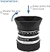 Haoge LH-VM12W Bayonet Square Metal Lens Hood Shade for Voigtlander 35mm f2 1:2/35 & 35mm f1.5 Type II Ultron Aspherical Vintage Line VM Lens Replace LH-12,Silver