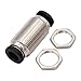 DERPIPE Bulkhead Union Push to Connect Tube Fitting 1/4 Inch Tube OD Double Threaded (5 Packs)