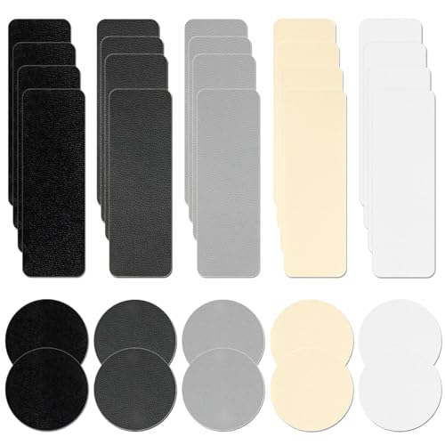 30 Piezas Parches de Reparación de Calzado Parches de Reparación Autoadhesivos Parches de Reparación de Orificio de Talon Para Zapatilla, Zapatos de Cuero
