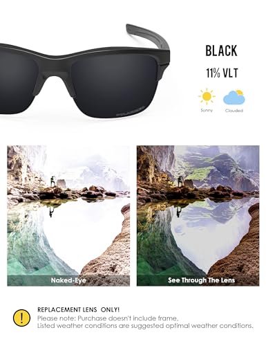 Image of BLAZERBUCK Anti-salt Polarized Replacement Lenses for Oakley Thinlink OO9316 Sunglass