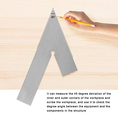 Outil de mesure de précision AMONIDA équerre 45 degrés pour coupe onglet bois - 6