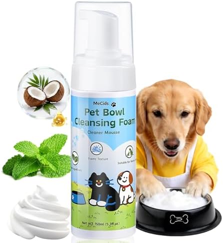 MeCids Pet Bowl Cleaning Mousse – Pet Bowl Cleaner, Natural Plant...
