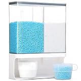 Boîte de rangement pour la Lessive Poudre, récipient mural pour la Parfum de Linge en Perles, récipient à lessive avec 2 tasses à mesurer, 3000 ml
