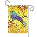 Toland - Bird Of Peace - Decorative Colorful Flower Yellow USA-Produced Garden Flag