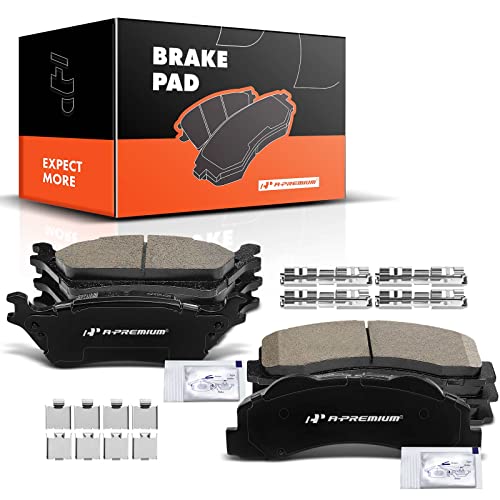 A-Premium Front & Rear Ceramic Disc Brake Pads Set Compatible ...