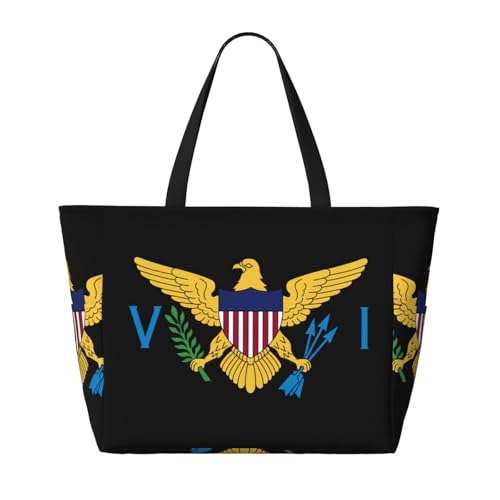 Jamaica Flag Women Large Beach Bag Travel Weekender Foldable Tote Bag for Pool Beach Vacation Gym2