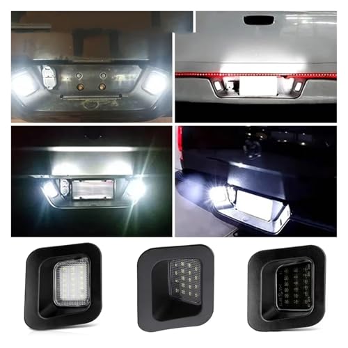 Luz Placa Matrícula Coche Dodge RAM para Renovar Iluminación Amarilla Trasera 3